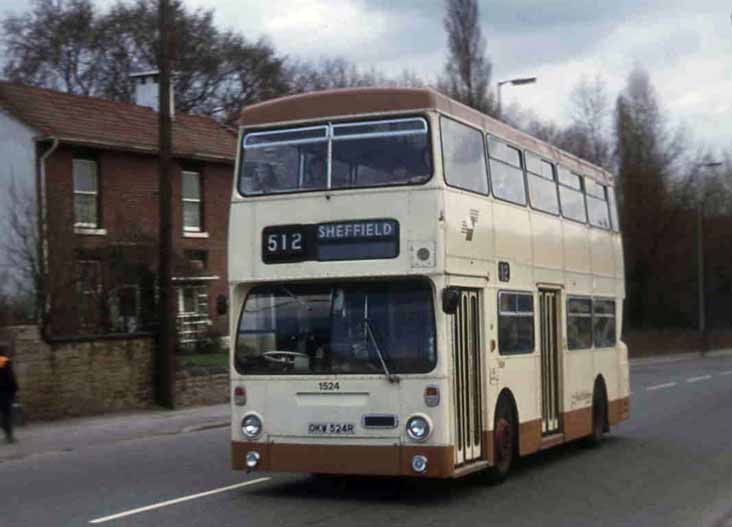 South Yorkshire PTE Leyland Fleetline MCW 1524